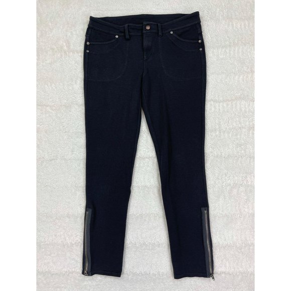 Athleta Pants - Athleta Slim Trek Pants Black Ankle Pocket Zipper
